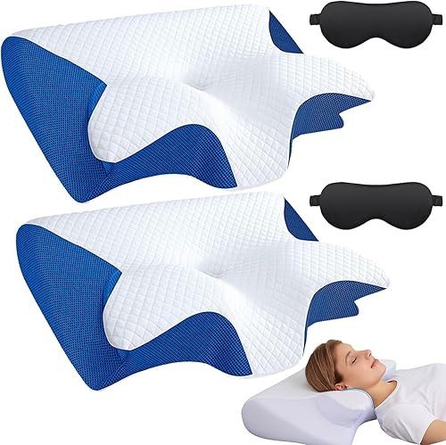 Miniatura 9 de Restora - Almohada para la apnea del sueño, almohada de tracción cervical Restora, almohada ortopédica de espuma viscoelástica 2 en 1 para aliviar