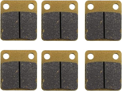 PRO BAT Rear Chinese ATV Brake Pads fit 50cc 70cc 110cc 150cc 200cc 250cc 300cc Quad Dirt Pit Bike Go Kart Buggy Apollo Sunl Golden 6 PCs