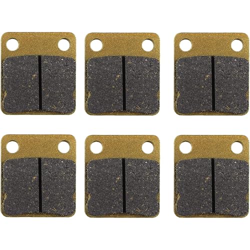 PRO BAT Rear Chinese ATV Brake Pads fit 50cc 70cc 110cc 150cc 200cc 250cc 300cc Quad Dirt Pit Bike Go Kart Buggy Apollo Sunl Golden 6 PCs