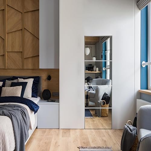 Miniatura 5 de Espejo de pared inastillable de longitud completa, espejos de plexiglás para pared, espejo de cuerpo completo para dormitorio, espejos de gimnasio