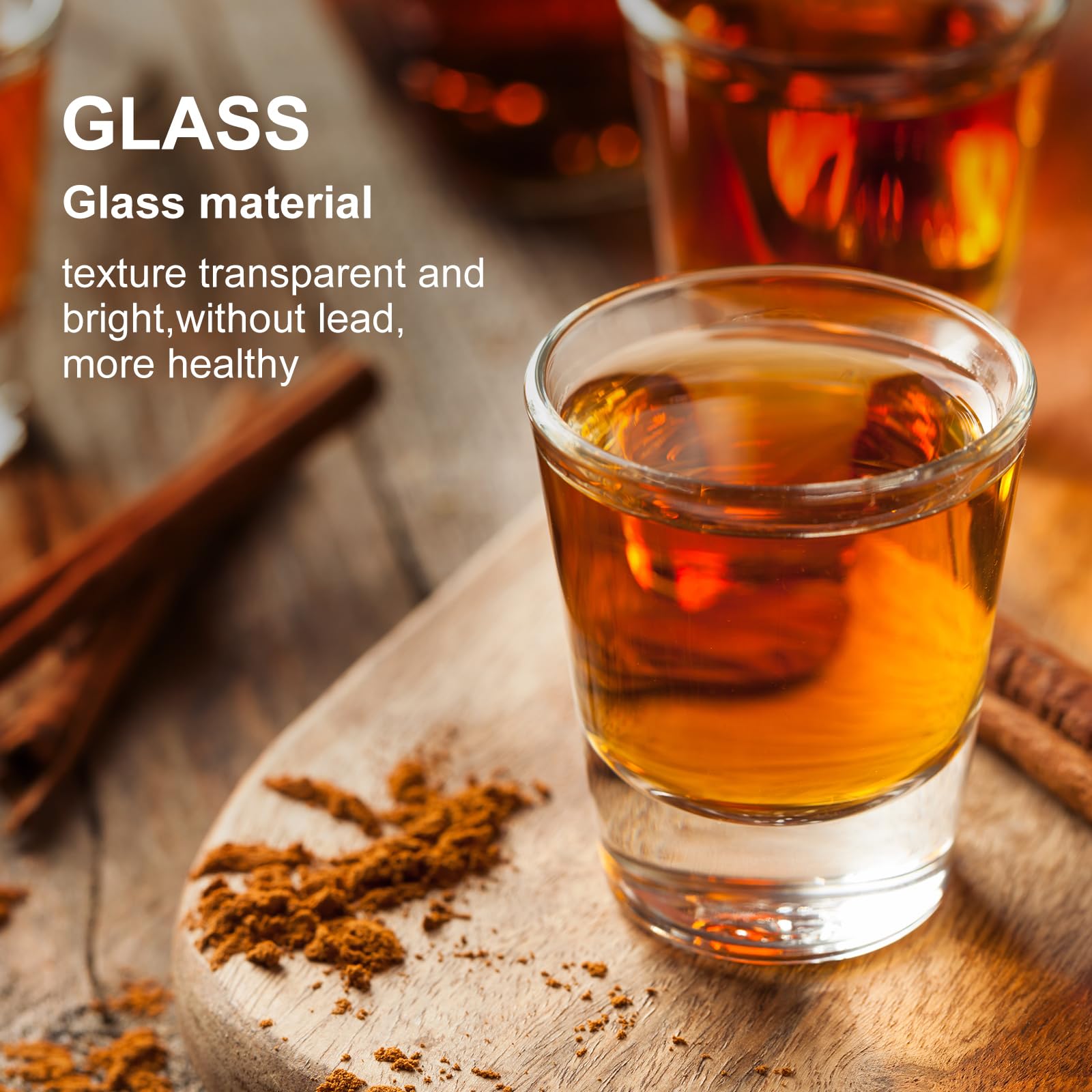 100 bicchieri da shot da 42,5 g trasparenti, rotondi per espresso, con base pesante, bicchieri da tequila, piccoli, per vodka, whisky, vino, cocktail, liquori, bevande