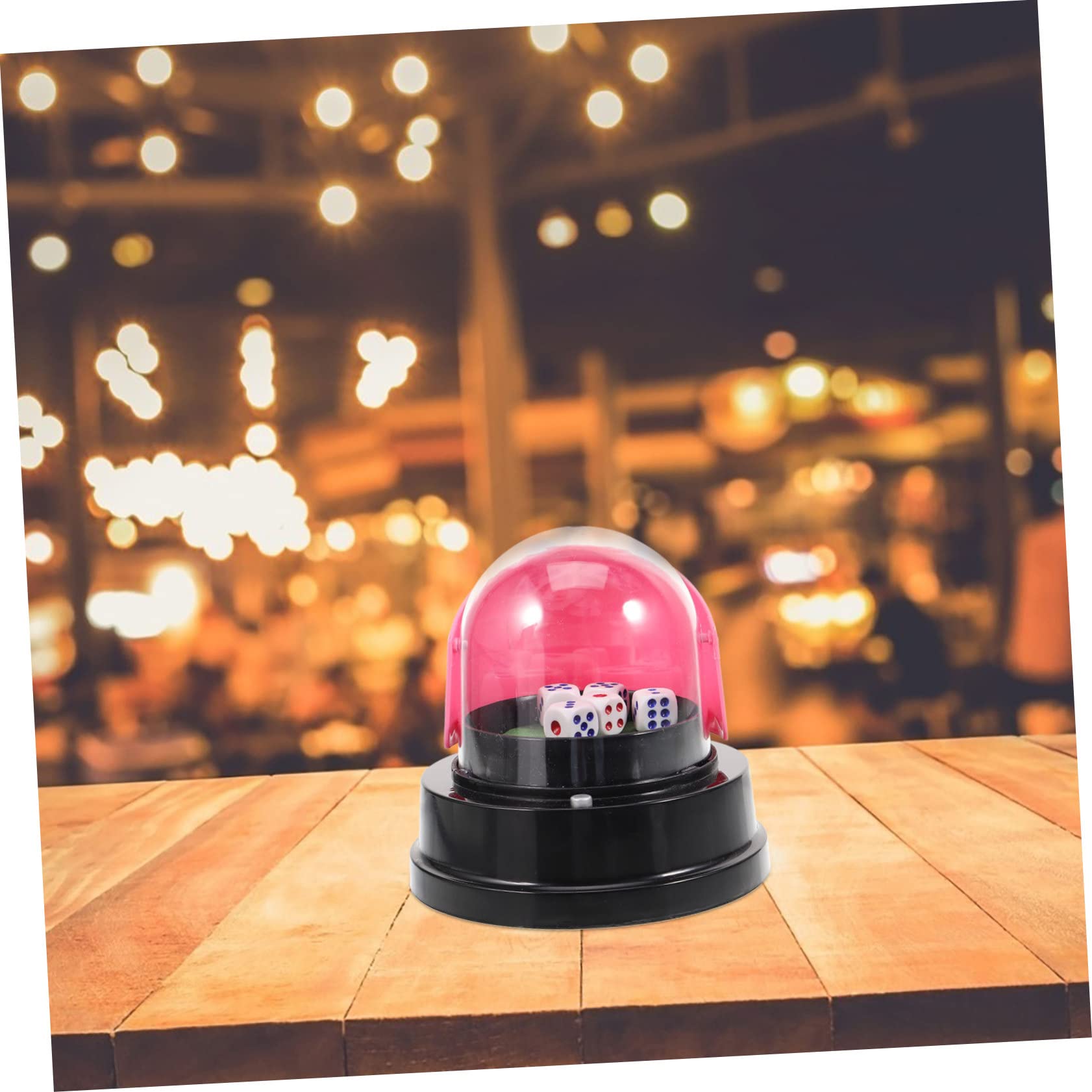 DOITOOL 2stücke Elektrischer Würfelbecher Mini Shaker Für Partys Bars Ktv Automatischer Würfelroller Mit Würfeln Leicht Und Tragbar Für Gesellige Zusammenkünfte Und Familienfeiern