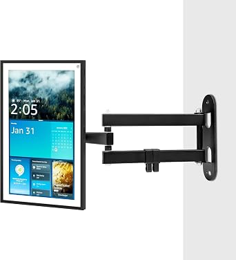 UBeesize Wall Mount for Echo Show 21 and Echo Show 15, Full-Motion Extendable 360 Swivel & 270 Tilt Bracket for Alexa Show 21 &15 Heavy-Duty, Easy to Install for Smart Displays