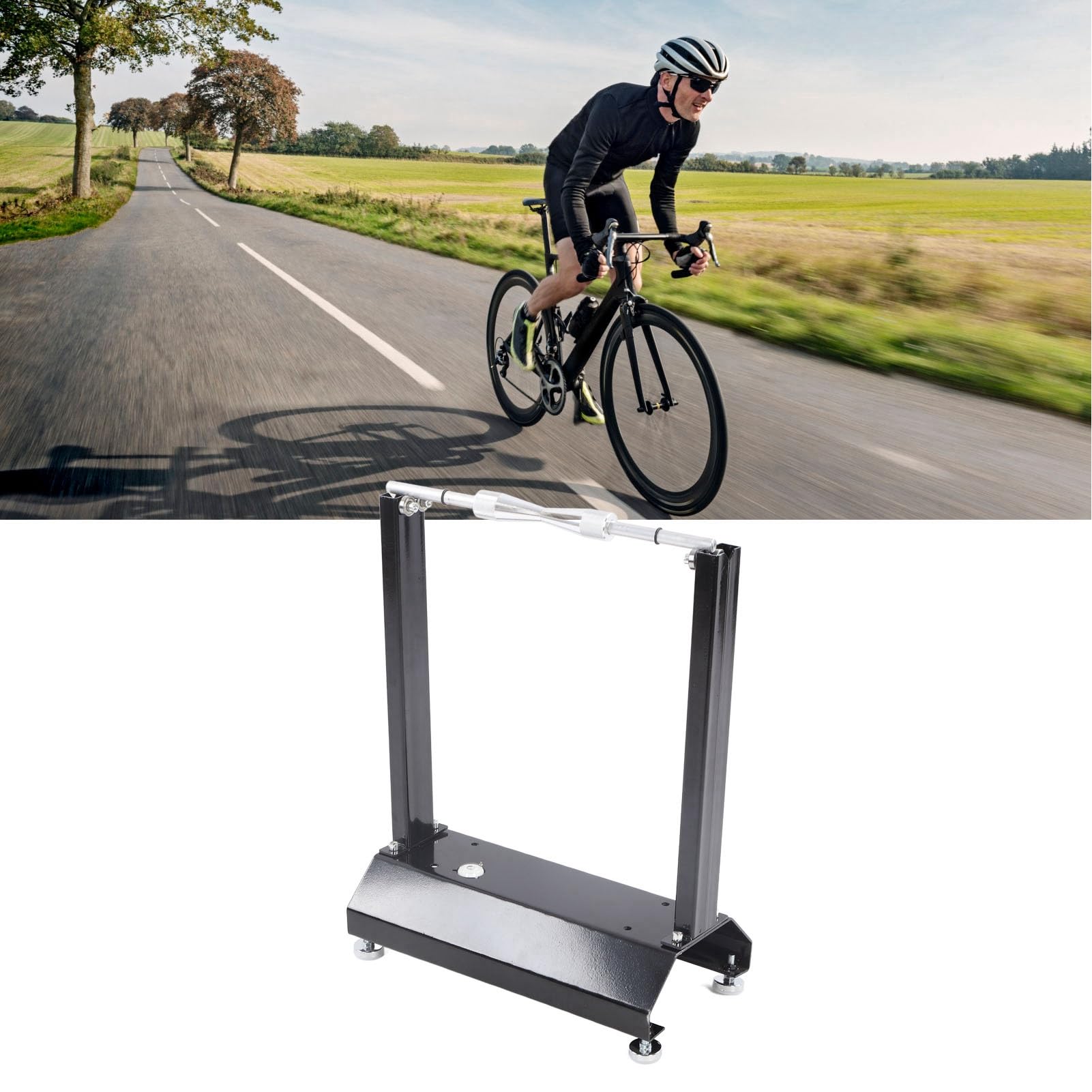 Equilibratrice per Ruote per Moto Supporto per Centraggio Ruota Statico in Ferro con Albero di Centraggio per Ruote da 10 a 21 Pollici Manutenzione del Garage per Il Servizio di Cerchioni di