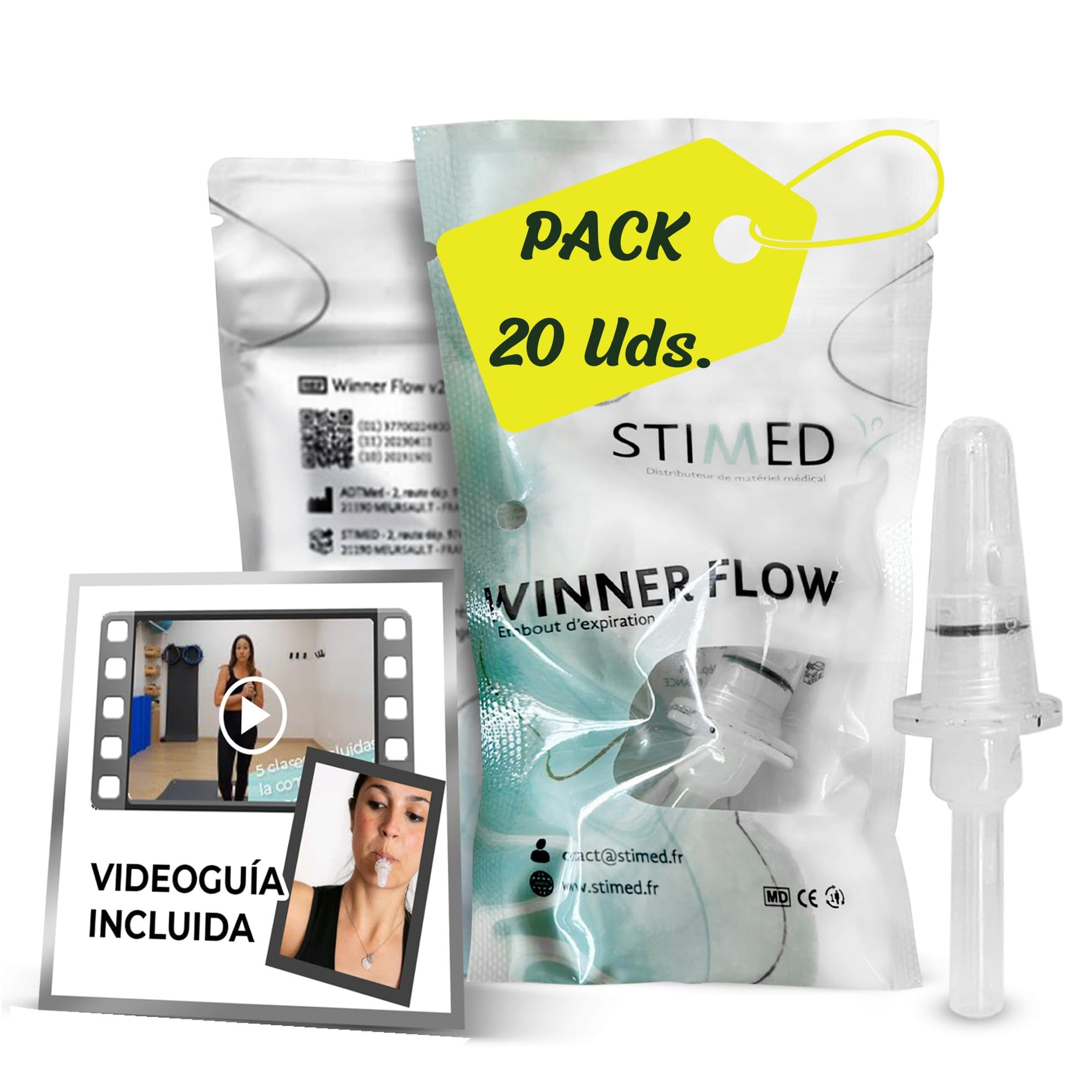 Winner Flow tonifie et améliore les muscles du sol pelvien avec respiration régulière: complète avec Pilates, Yoga & hypopresseurs pour renforcer les abdominaux