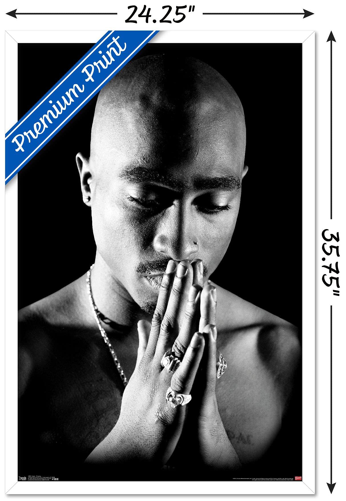 最終価格 2PAC ポスター 非売品 レーベル純正 Poster Amazon.com: Poster Foundry Tupac Poster 16x24 Praying 90s Hip Hop