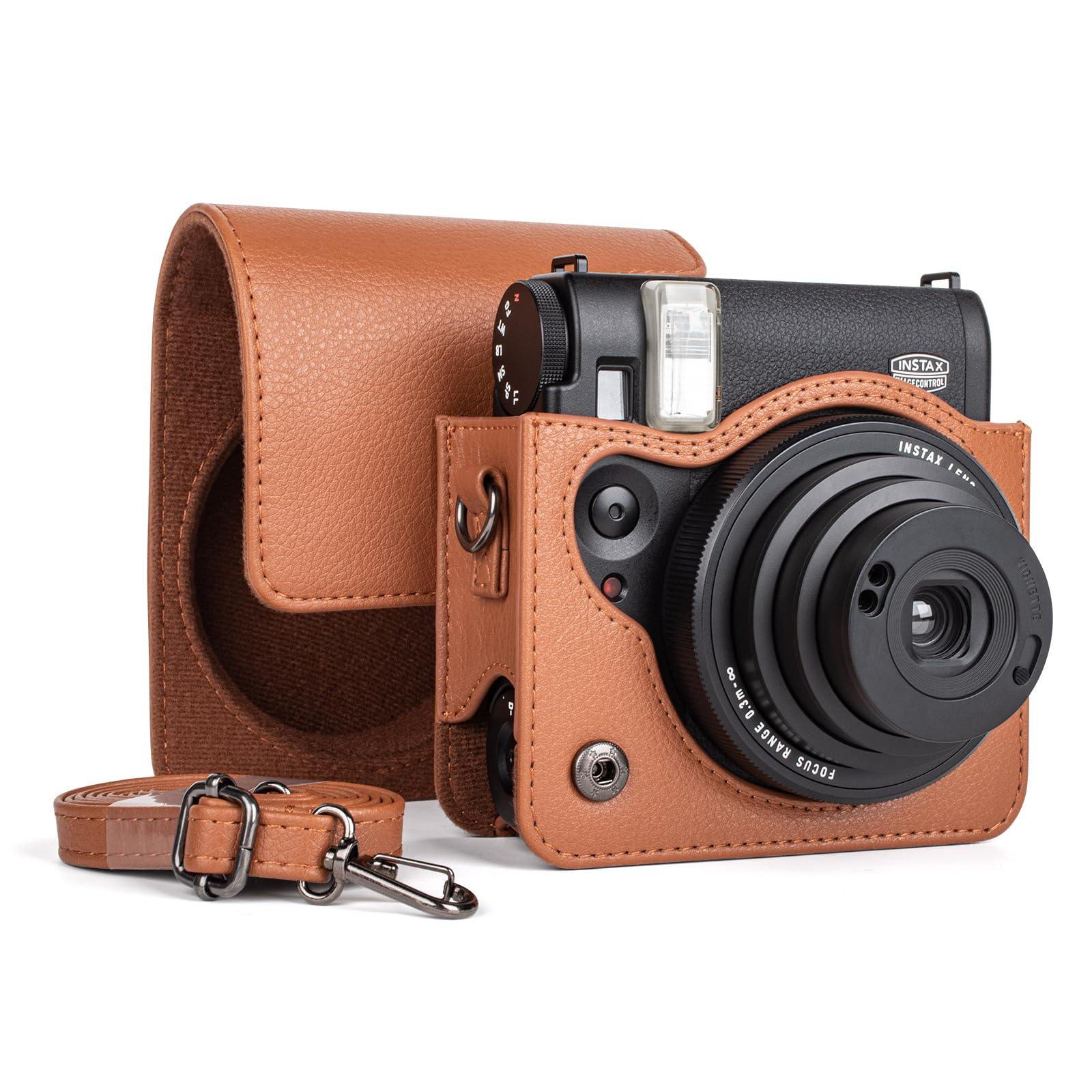 Per Fujifilm Instax Mini 7+ 8/9/11/12/40 EVA Custodia rigida universale Borsa per fotocamera Polaroid Shell con tracolla  44