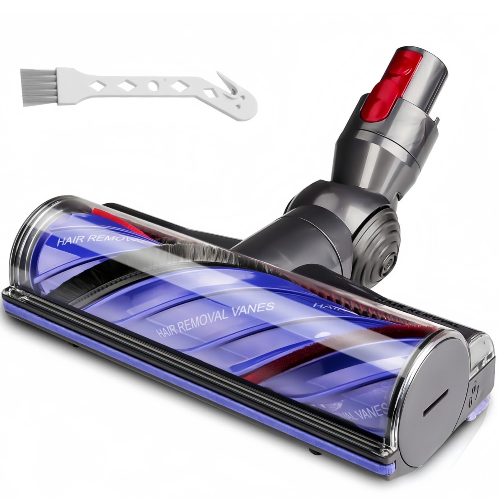 Anti-Verwicklungs Bodenbürste für Dyson V7 V8 V10 V11 V15 Staubsauger, TorqueDrive Motorhead Turbobürste Bodendüse mit Direktantrieb für Teppich & Hartboden, Zubehör Ersatzteile gegen Tierhaare