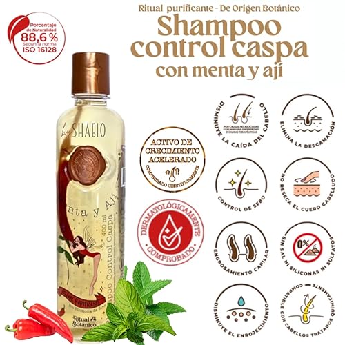 Miniatura 2 de RITUAL BOTANICO Kit 3 Crecimiento Acelerado y Ultra Reparador S.O.S Champú de Menta y Ají (Champú Caspa) + Mascarilla para el Cabello Bomba Capilar
