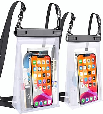 Extra Large Waterproof Phone Pouch & Large Waterproof Phone Pouch