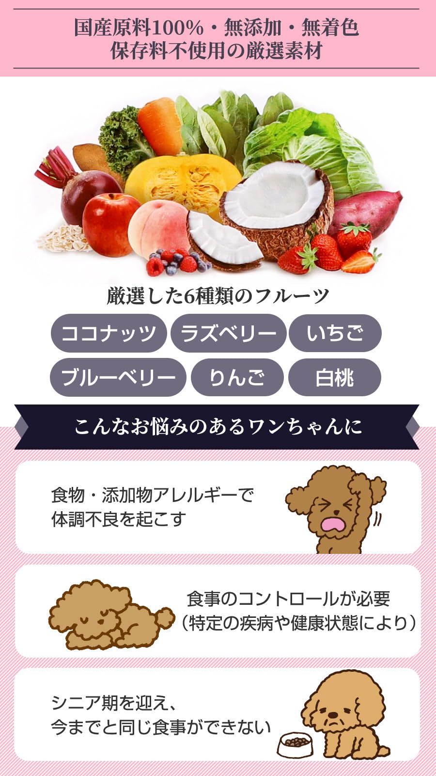 Amazon.co.jp: ホワイトフォックス ベースデリ フルーツ 500g 犬