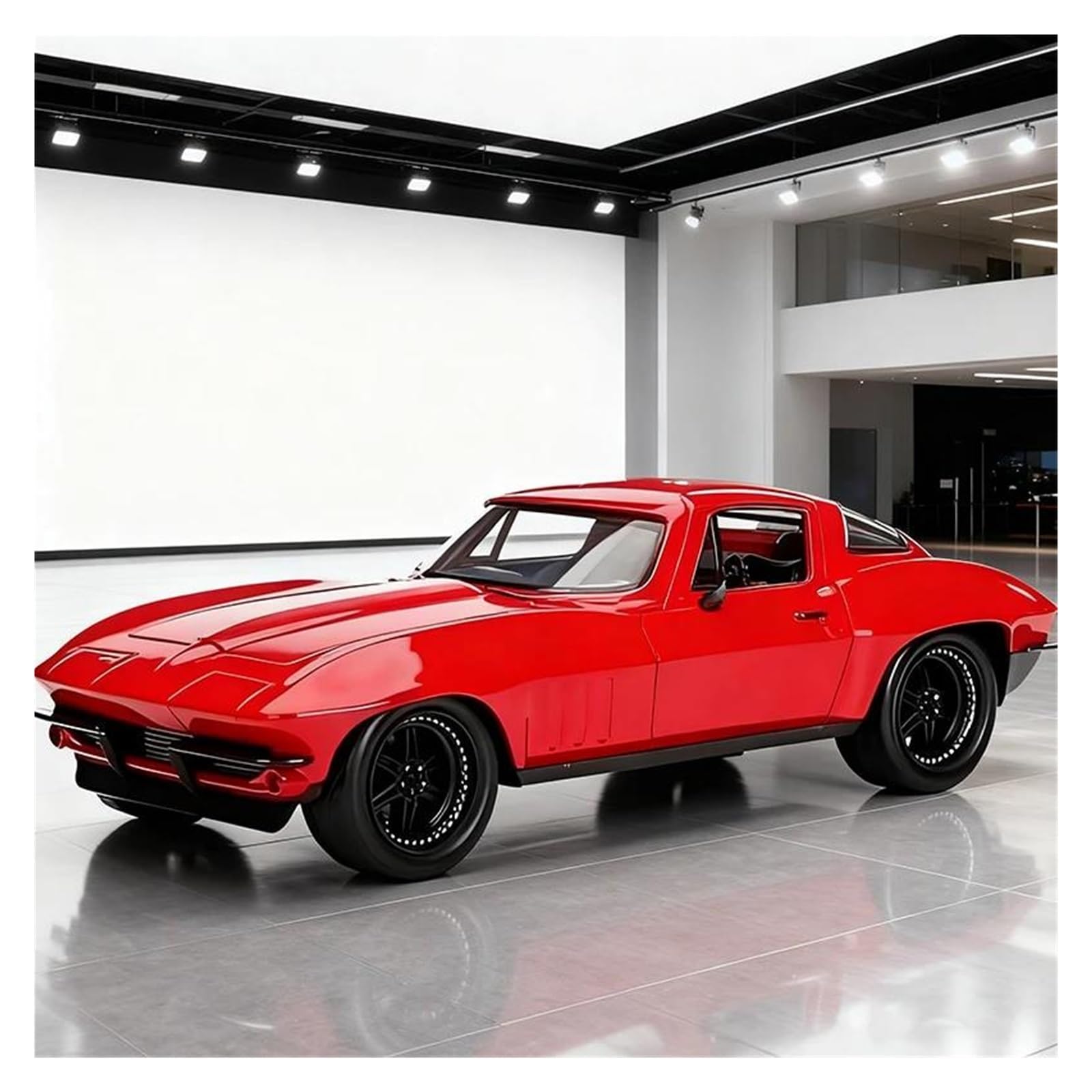Btwodian Scale Model Car For Corvette F8 Diecast Model Car