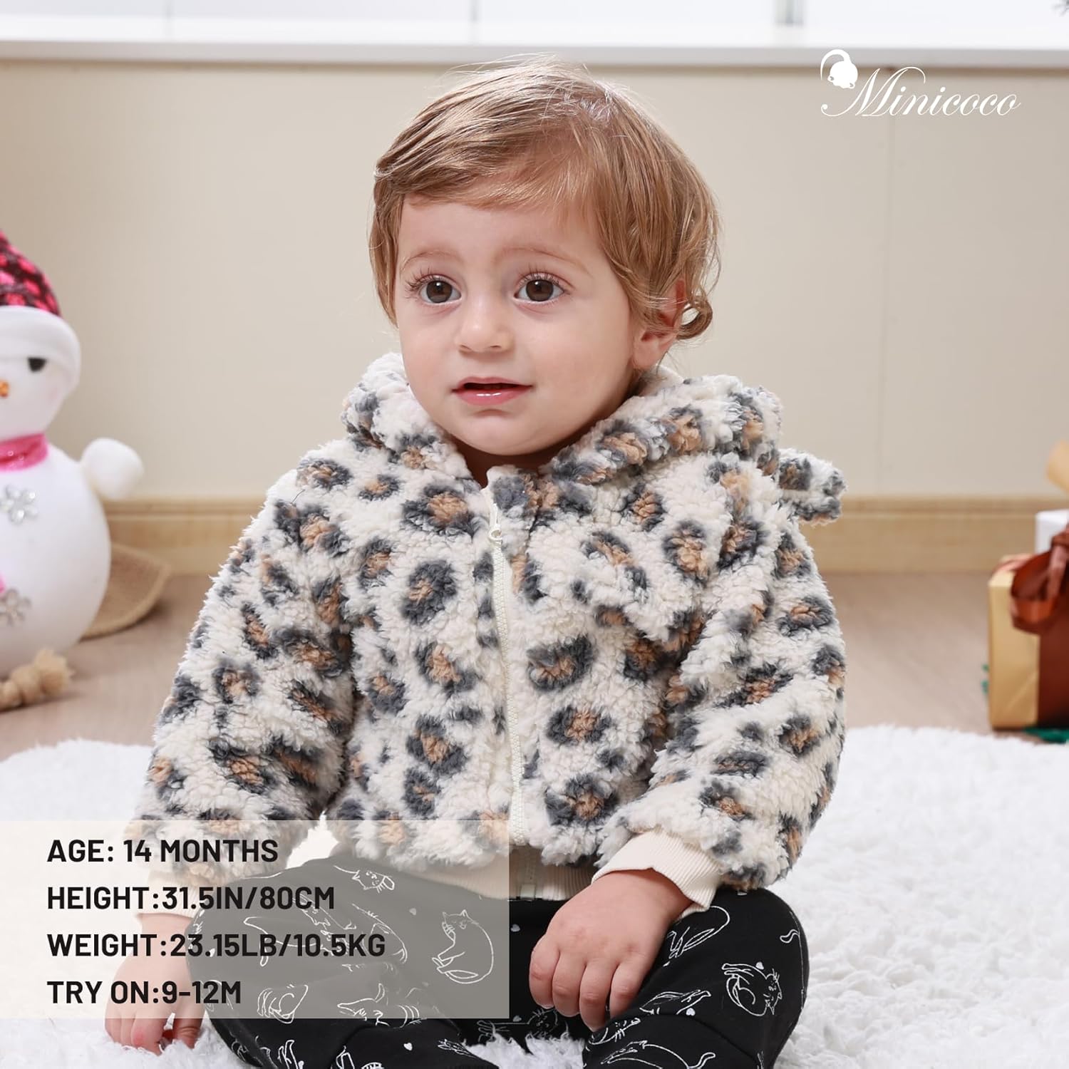 Baby Girl Fleece Jacket Coat - Soft, Warm & Cozy Fleece Winter Fall Jacket for Girls 3M-2T - Image 5