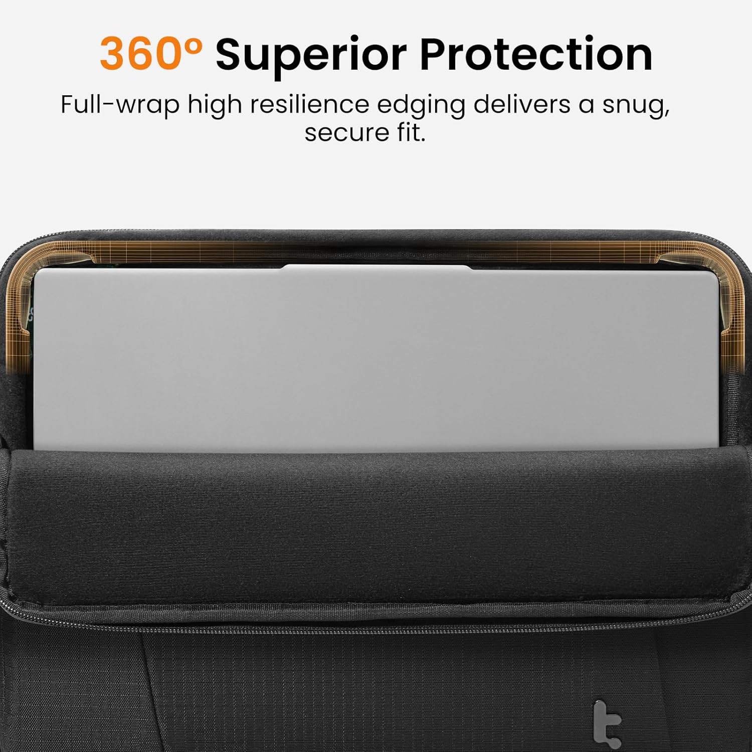 tomtoc Slim & 360° Protective Laptop Sleeve for 14-inch HP Lenovo Dell Acer ASUS Samsung Laptop Chromebook, Water-Resistant Case with CornerArmor, Fits 13.5-14.4 Inch Surface Laptop Studio/6/5/4/3