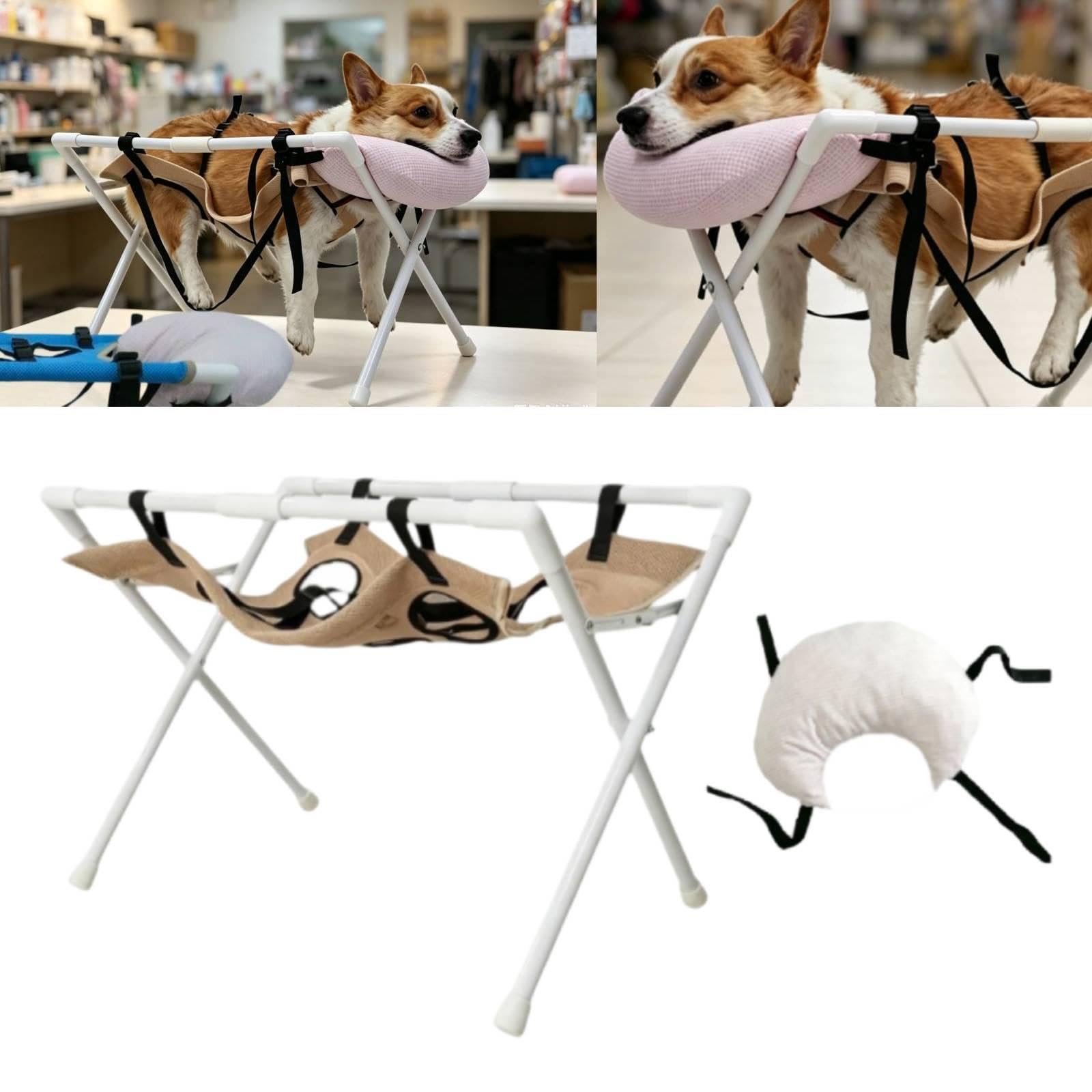 Colcolo Multifunktionale Reinigungsstation mit Kissen für die Ohrenreinigung von Haustieren, Braun