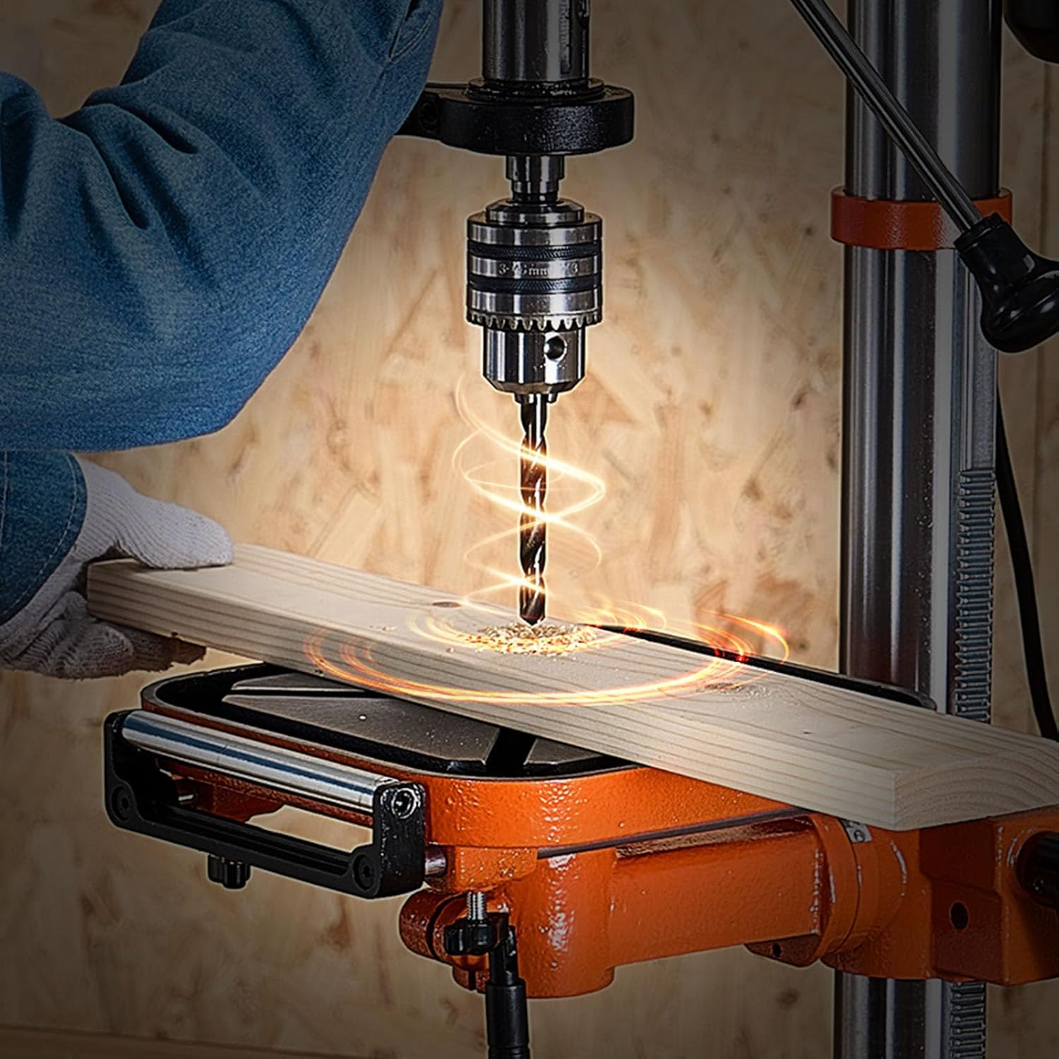 Drilling Action with Depth Stop