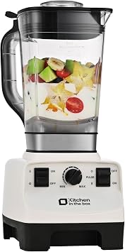 Kitchen in the box Blender Mixer Large Capacity 2L Can Crush Ice Juice Mixer 1450W High Power Speed Adjustment Multi-functional Juicer Mixer for Vegetables/Fruits/Smoothies White