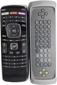 VIZIO XRT303 QWERTY Keyboard Remote FIT for VIZIO M3D550KDE M3D470KDE M3D550KD 3D M-GO TV Internet TV