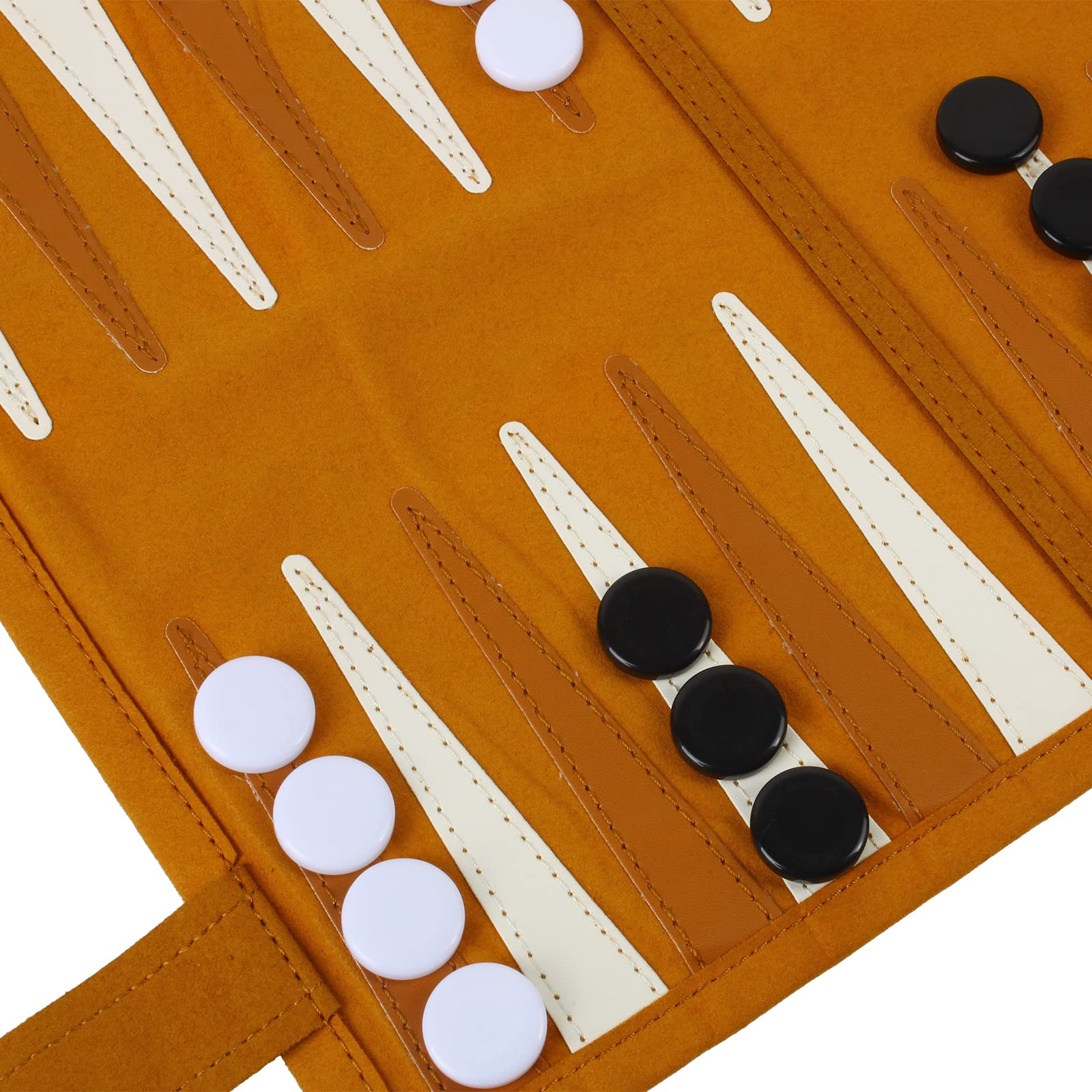 Andux Set da Scacchi da Viaggio Pieghevole PGSLQ-01 (3 in 1) | Tavola da scacchi rotolata, pezzi di plastica, per adulti e adolescenti, per il tempo libero dopo la scuola, per i club