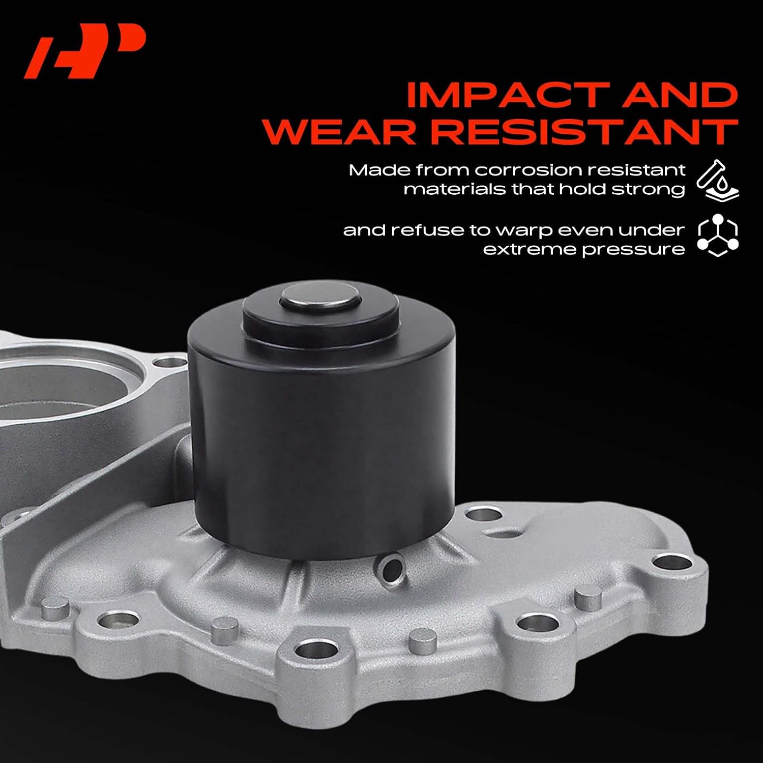 A-Premium Engine Water Pump with Gasket Compatible with Toyota Tundra 2000-2004 Tacoma 1995-2004 T100 1995-1998 V6 3.4L Gas