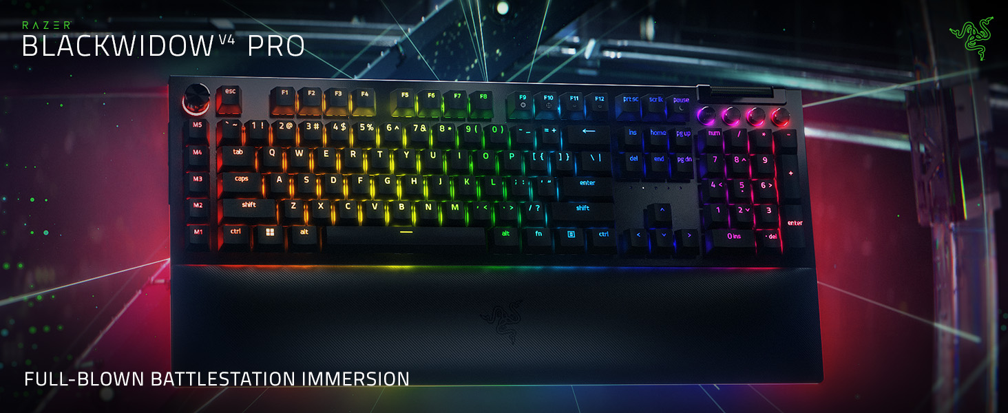 Amazon.com: Razer BlackWidow V4 Pro Wired Mechanical Gaming
