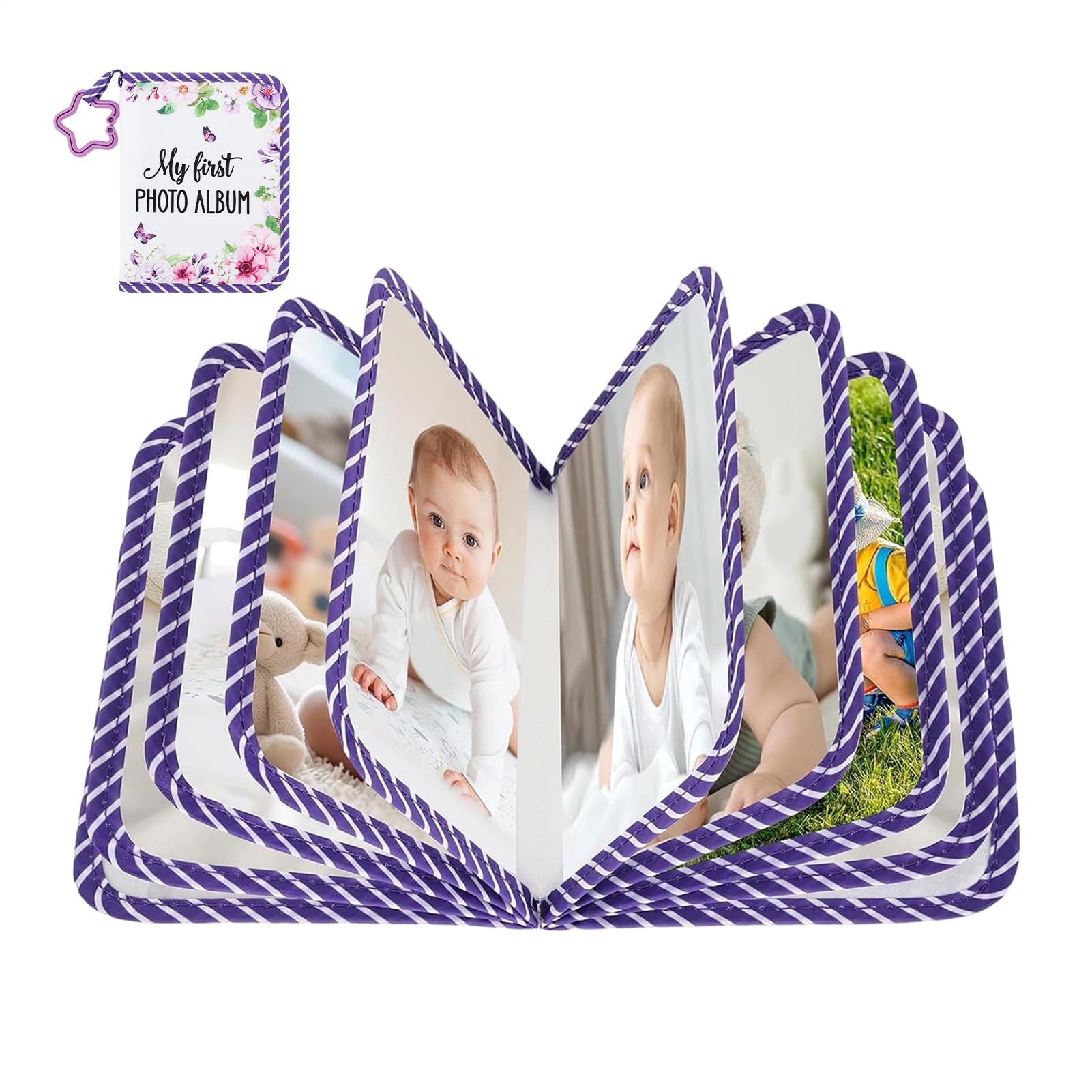 Album photo pour enfant avec motif floral, le cadeau de naissance idéal