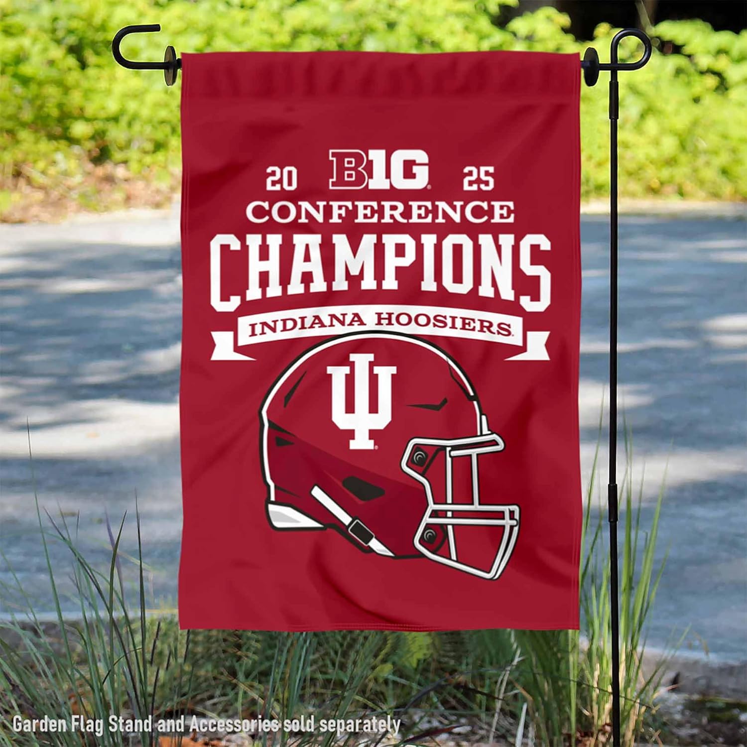 Indiana Hoosiers 2025 Big 10 Champions Garden Banner Flag - Image 2