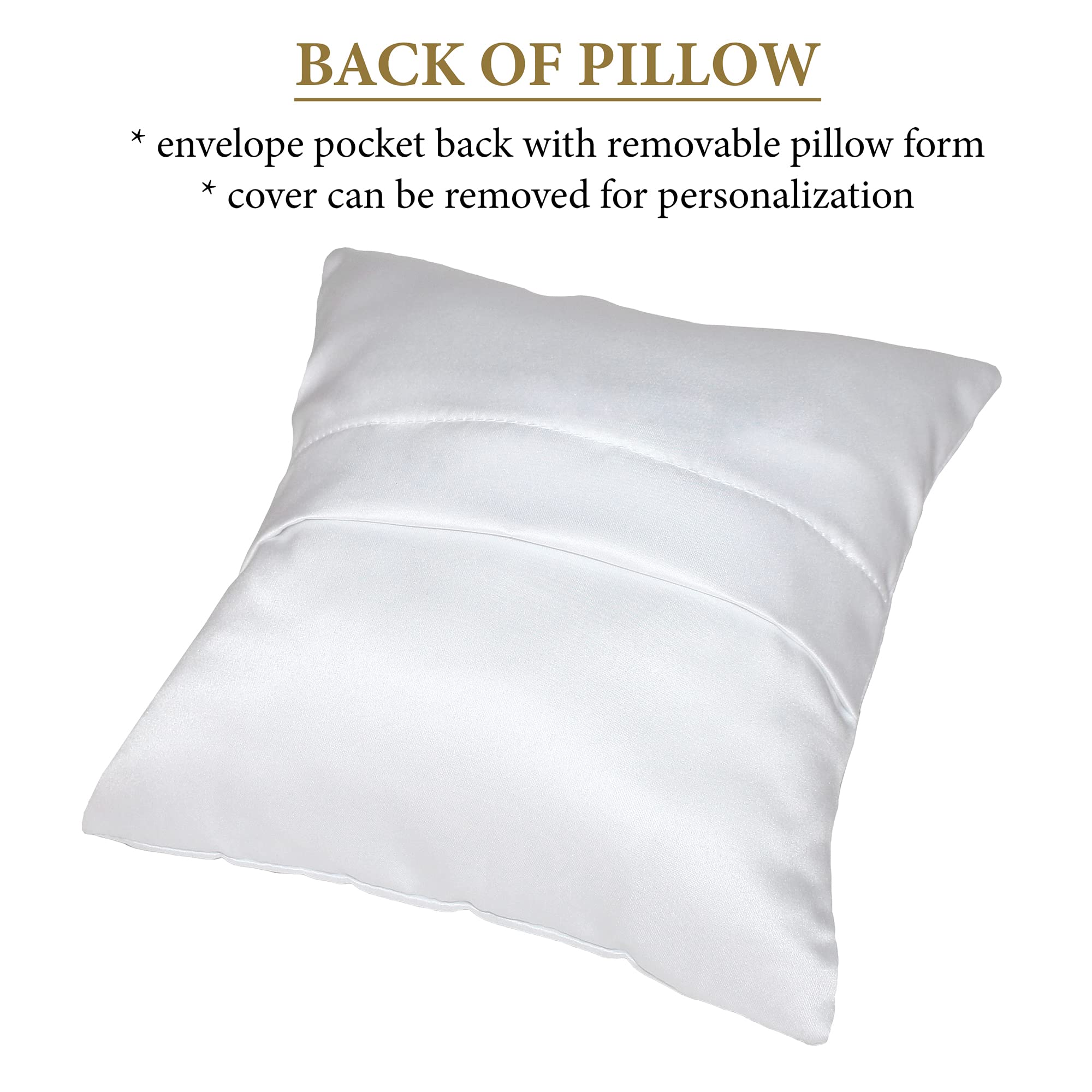 Almohada de hada de dientes, 1 unidad (paquete de 1), color blanco 4