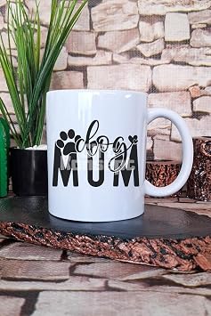 Dog Mom Temal  K pek Annesi K peksever Hediyelik Bask l   ay Kahve Sunum Kupa Bardak, QBM5795