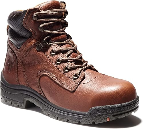 Timberland PRO Titan - Botas de trabajo industriales con punta de seguridad de aleación de 6 pulgadas para mujer, Negros, 5.5