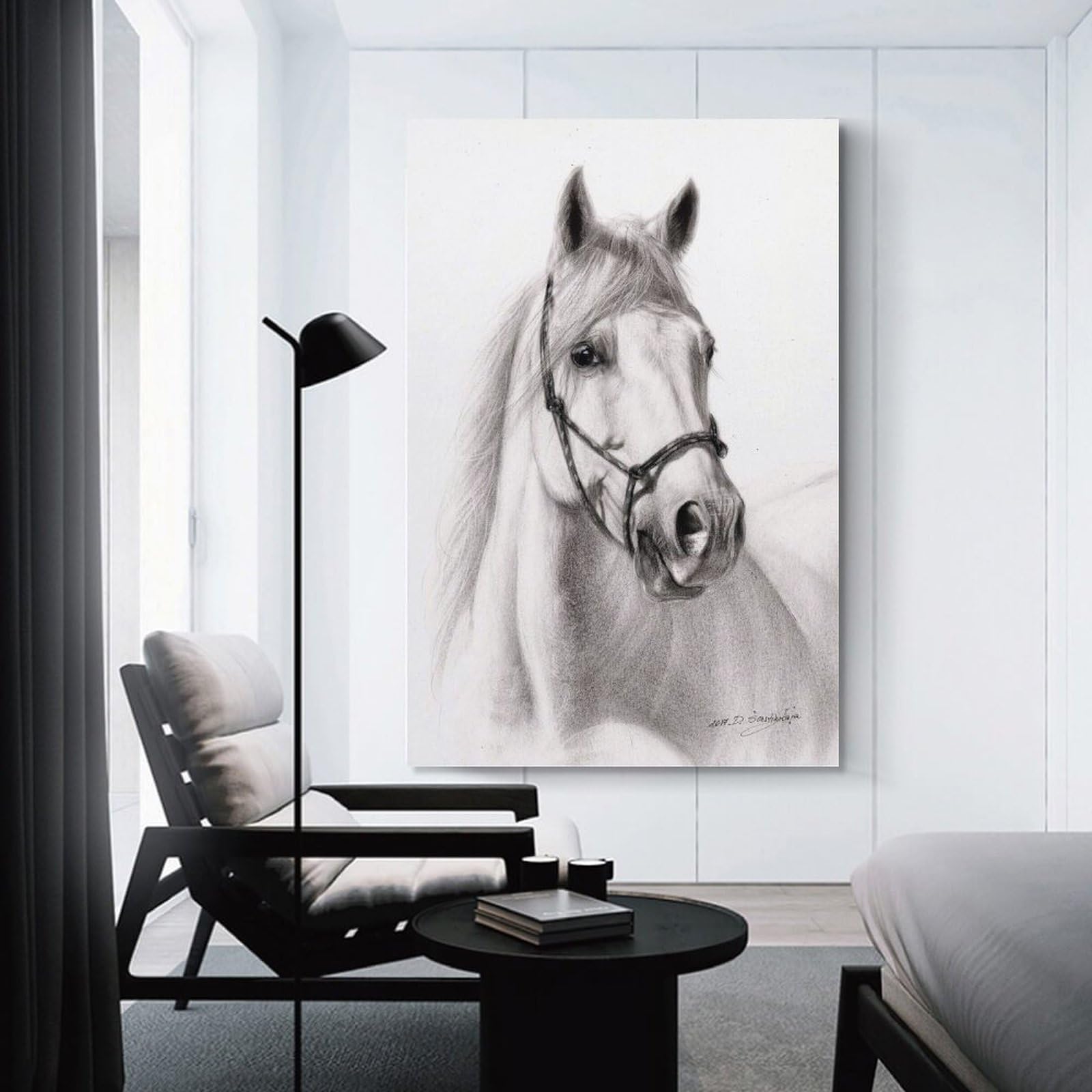 Junmoney Shadow Wall Art Print 08x12inch(20x30cm), for Home, Office, Studio Or Guest Room, A Flexible Wall Accent for Shared Spaces