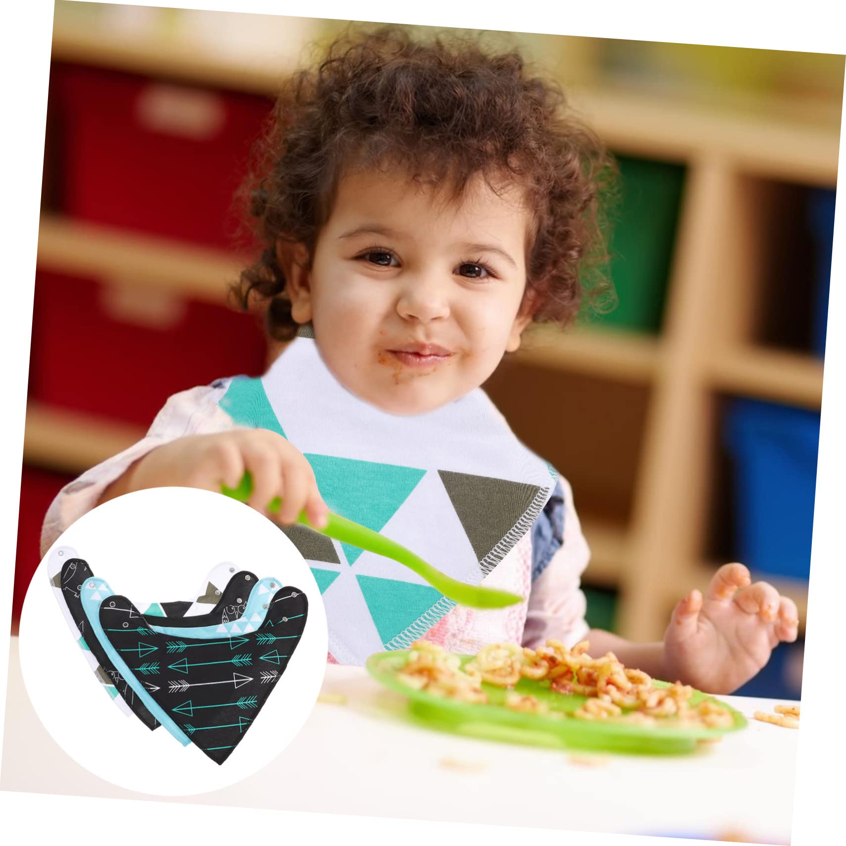 ifundom 12stücke Baumwolle Wasserdichte Bandana Für Kleinkinder Hautfreundlich Verstellbar Für Spucktuch Für Babypartys Und Neue Eltern