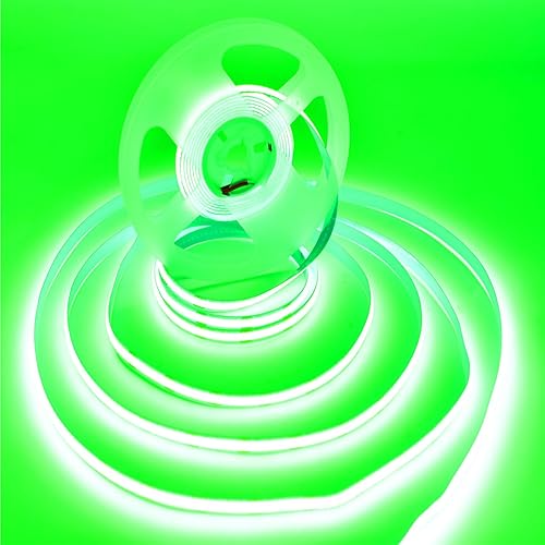 Miniatura 10 de COB - Tira de luces LED COB, 16.4 pies DC12V de alta densidad, 320 LEDsM, tira de luz LED COB, 32000 lm, súper brillante, regulable, no impermeable,