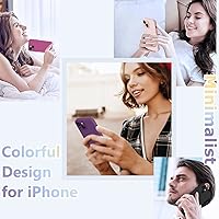 Vista 7 de BossKiss Funda compatible con iPhone 13, silicona de alta calidad mejorada [protección de cámara] [2 protectores de pantalla]