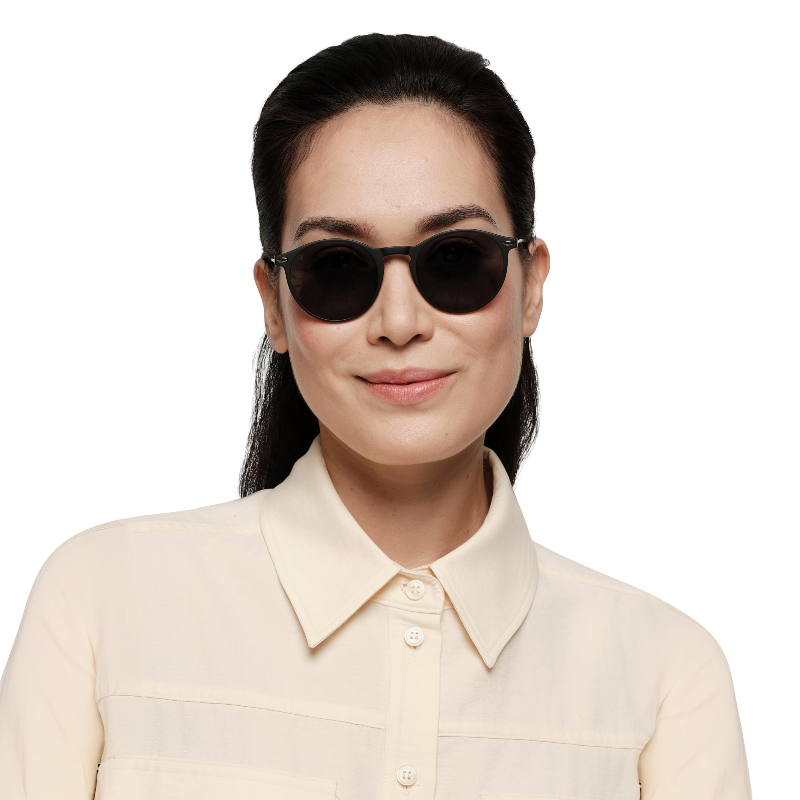 NOOZ Optics Occhiali da Sole da Lettura Unisex - Leggeri con Custodia Compatta - Occhiali da Lettura Uomo e Donna - CRUZ - Rotondi