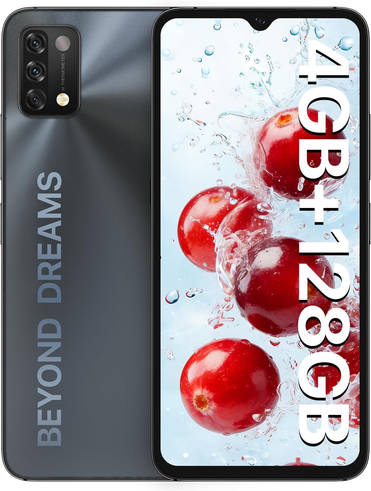 A11 Unlocked Cell Phones, 6.53" HD+ Full Screen Smartphone, 4+128GB Expandable 256GB 5150mAh High Capacity Battery Android 11, Dual SIM 4G Volte