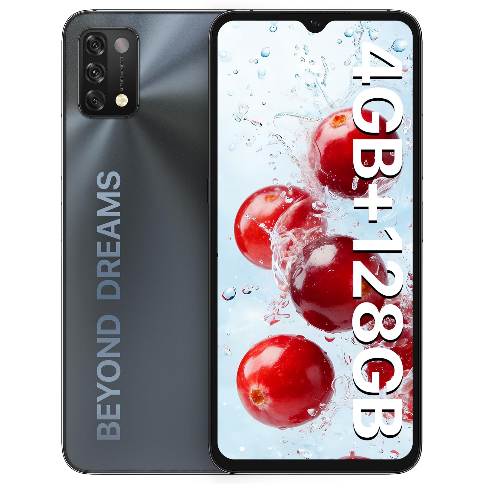 A11 Unlocked Cell Phones, 6.53" HD+ Full Screen Smartphone, 4+128GB Expandable 256GB 5150mAh High Capacity Battery Android 11, Dual SIM 4G Volte