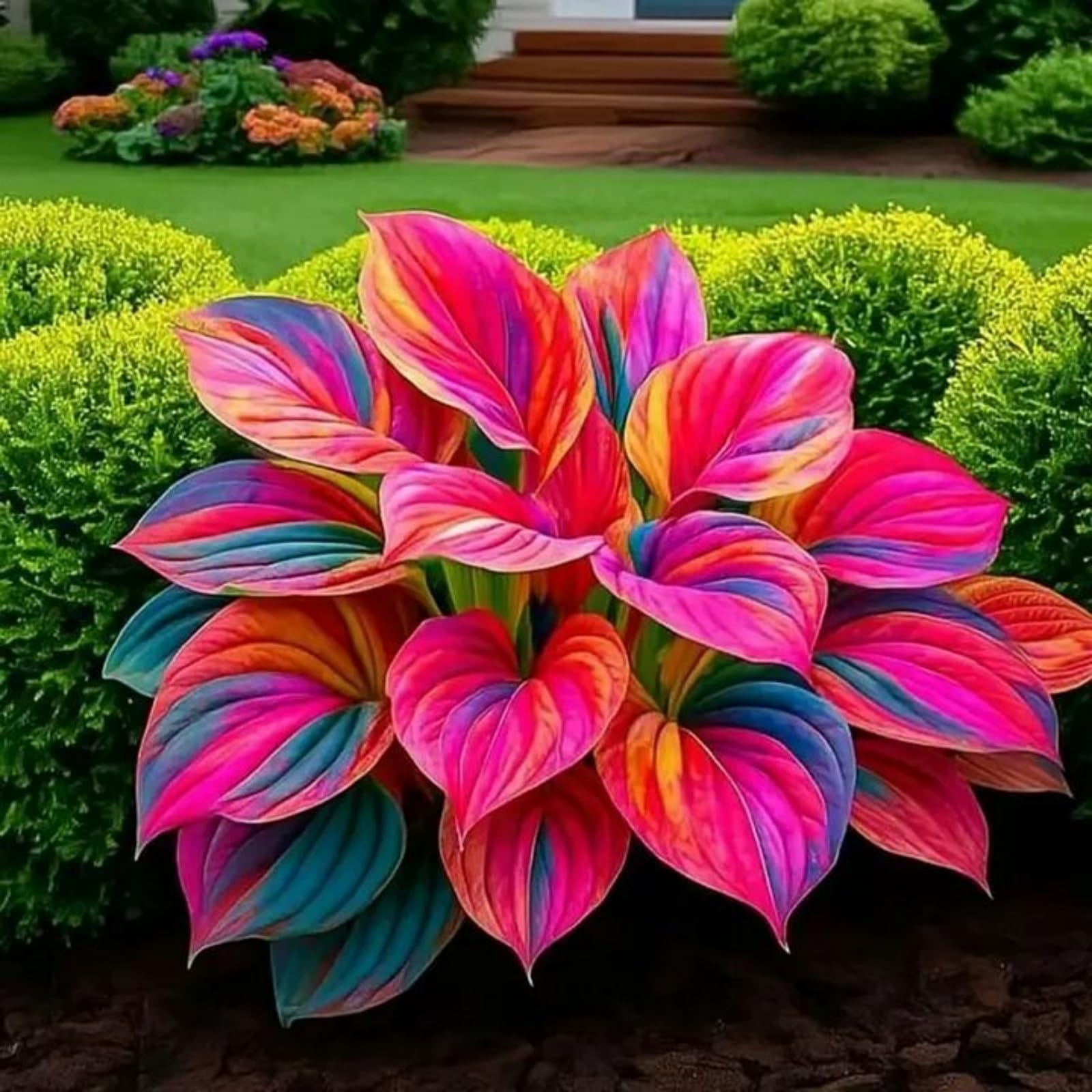 Upscale Hosta Bulbs Perennial UK, Rare and Beautiful Hostas Rhizome in Bulk,Planting for Stunning Garden Displays-10 Bulbs-H