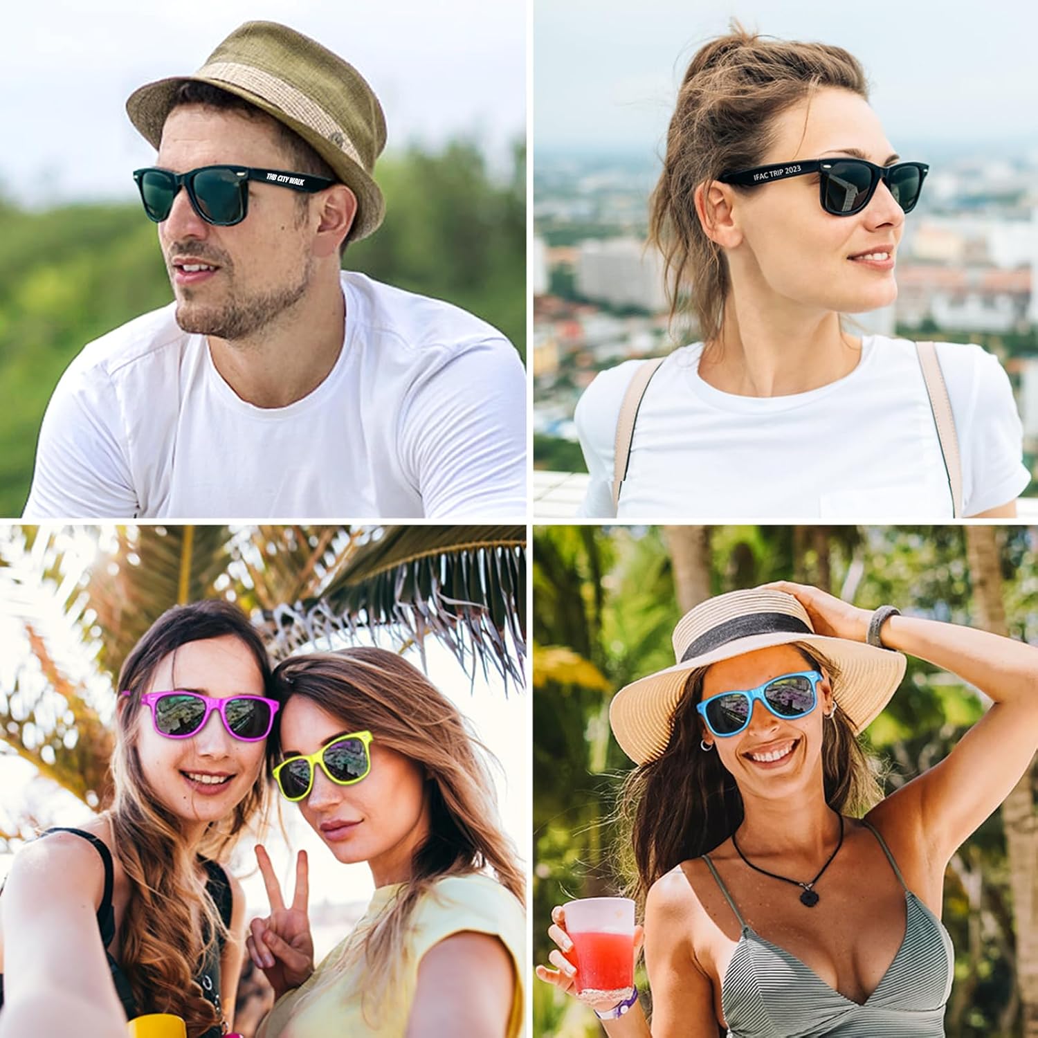 Custom Sunglasses Bulk 10-500Pcs Personalized Gift for Guest Wedding Birthday Beach Party Glasses Adult