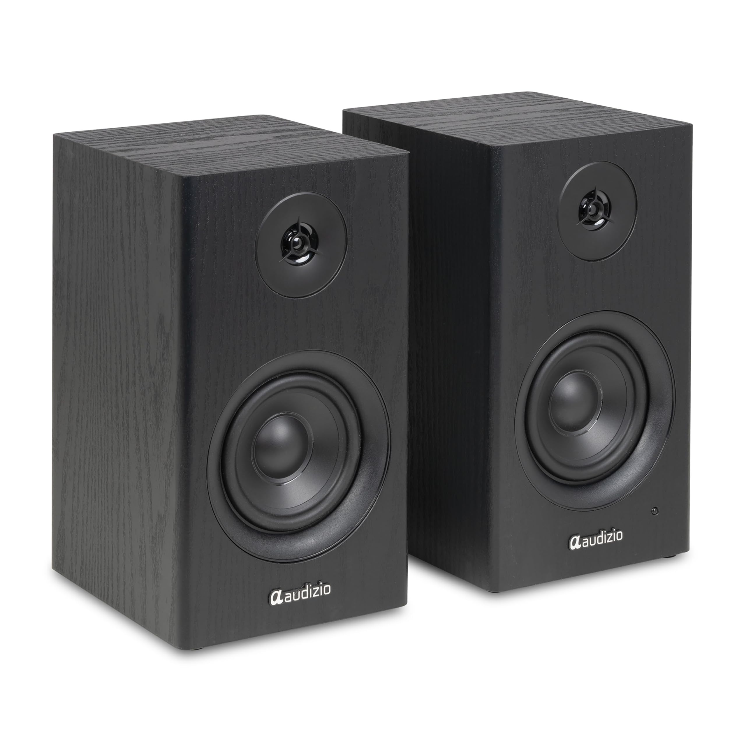Audizio BS15 – Altavoces Activos de estantería 60W con Bluetooth 5.3, HDMI ARC, RCA, USB y MicroSD, Equipo HiFi para casa, Home Cinema y Altavoces para Tocadiscos Vinilo y Ordenador, Color Negro