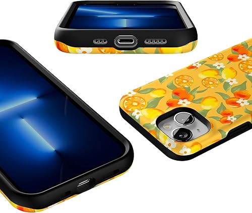 Vista 1029 de Casely Funda para iPhone 13 Compatible con MagSafe Color Splash de medianoche Funda retro abstracta Color de medianoche Splash Abstracto