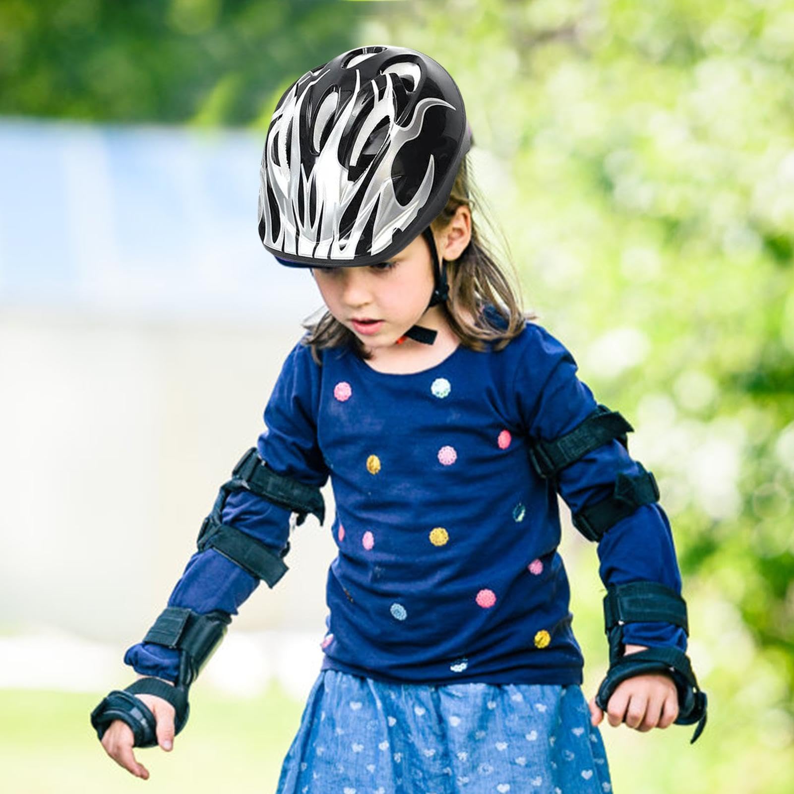 Équipement de protection pour enfants - Absorbe les chocs - Réglable | Ensemble de protection pour enfants pour skateboard, roller, breakdancing vélo, hockey, baseball, sports de plein air
