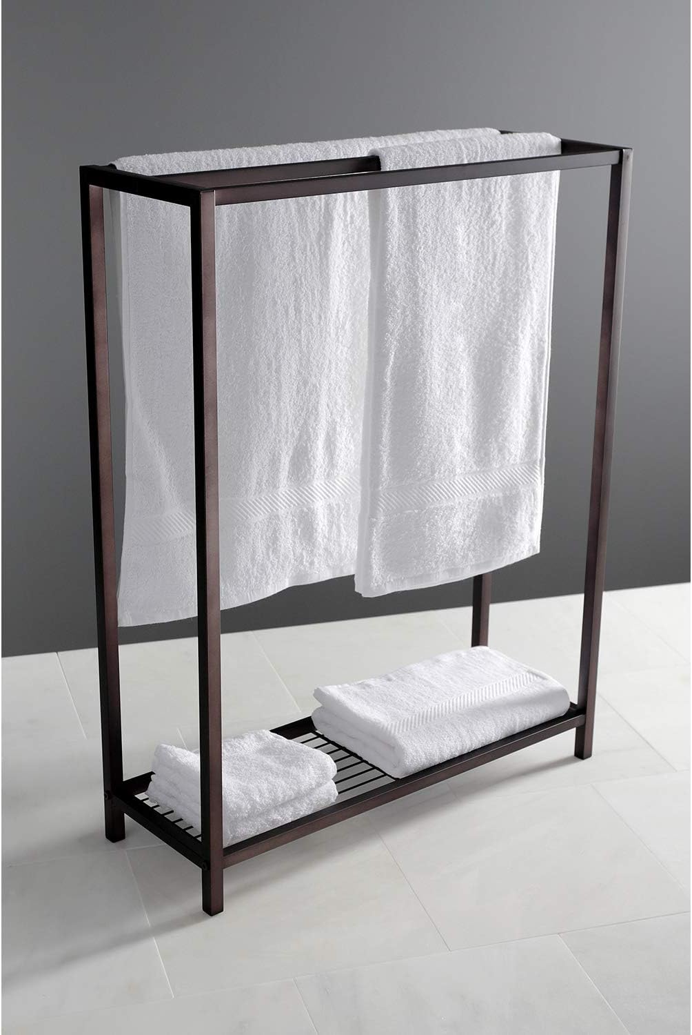 Kingston Brass SCC8355 Edenscape Freestanding Iron Towel Rack, Oil Rubbed Bronze