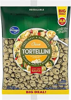 Big Deal Cheese Tortellini, Family Size Pasta, 48 oz Bag