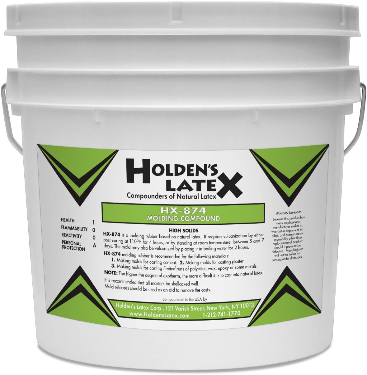 HX874 Natural Liquid Latex Mold Making Rubber (Gallon) Home & Kitchen