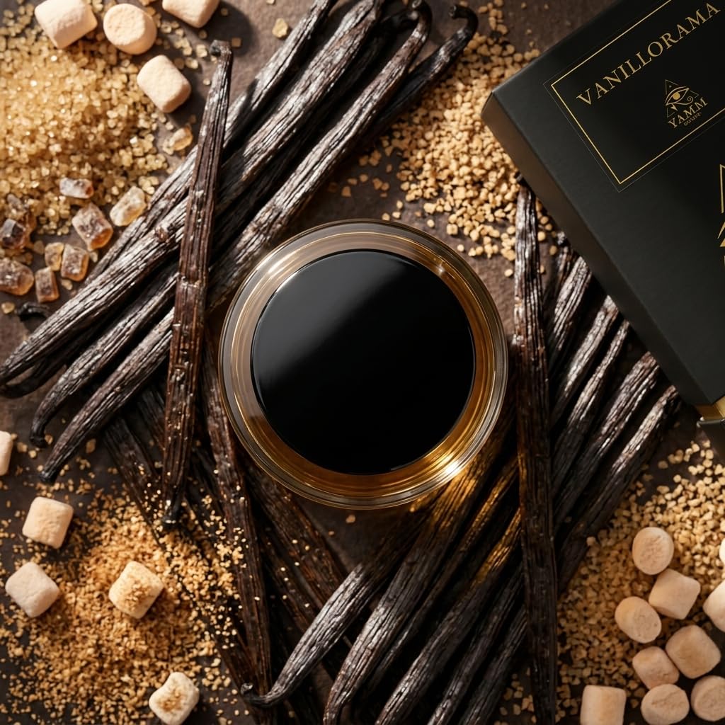 Vanillorama | Extrait de Parfum 50 ml | Profumo Unisex per Donna e Uomo | Vaniglia Bourbon, Rum e Cacao | Note Gourmand, Ambrate e Speziate | Lusso e Lunga Durata