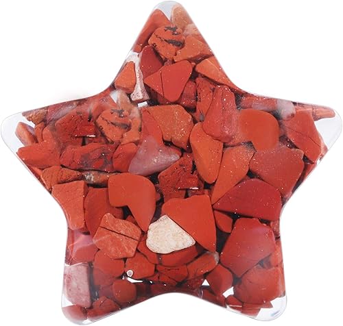 Miniatura 7 de Rockcloud Paquete de 4 piedras de preocupación con forma de estrella, piedras trituradas, figura de resina, estrella hinchada, piedras de cristal