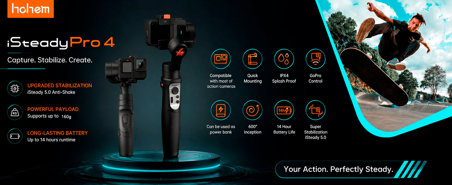 Amazon.com : hohem iSteady Pro 4 3-Axis Gimbal Stabilizer for