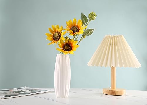 Miniatura 2 de -Jarrón de cerámica blanca para decoración del hogar, jarrón seco de estilo moderno, comedor, dormitorio, oficina, sala de estar, buenos accesorios