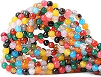 Vista 57 de Cuentas redondas sueltas de ágata estilo antiguo vena de dragón de 6mm, cuentas para diseño de joyas, 60 cuentas